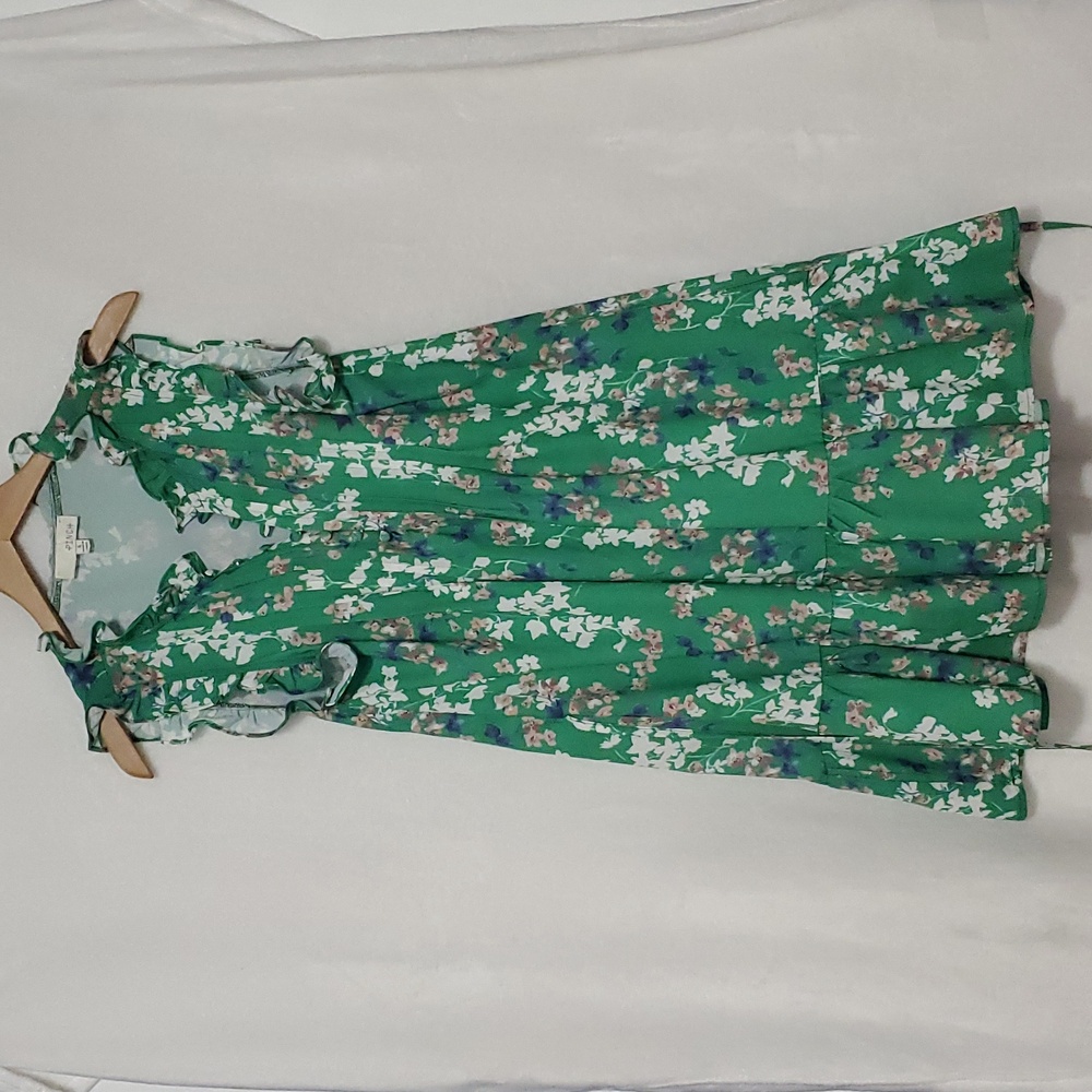 PINCH Ruffle Floral Sleeveless Dress Size S